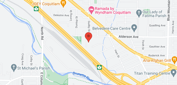 map of 289 Tenby Street, Coquitlam, BC, Canada